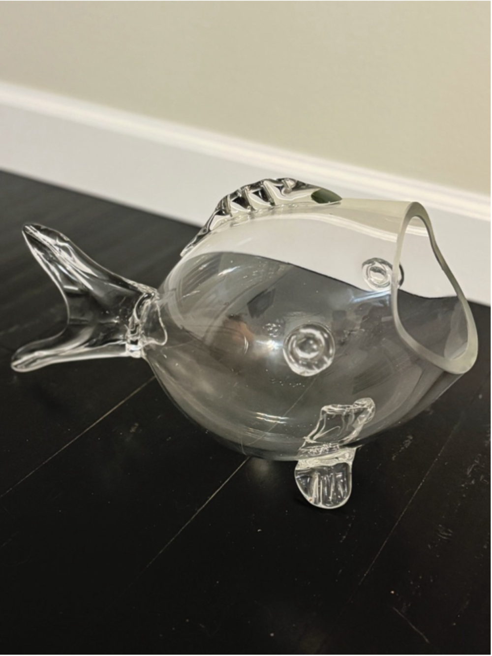 Vintage Inspired No Seams!! Glass Blown Fish